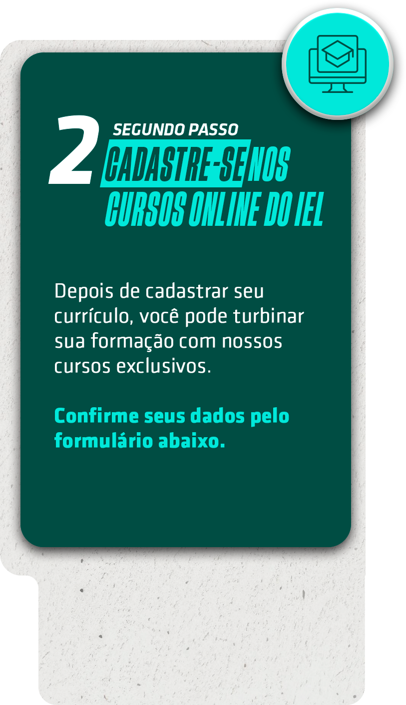 Passo 2 - Confirme sua inscrição